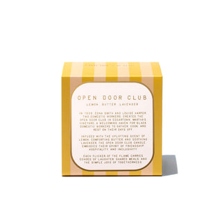 OPEN DOOR CLUB SCENTED BEESWAX CANDLE