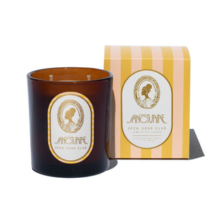 OPEN DOOR CLUB DOUBLE-WICK SCENTED BEESWAX CANDLE