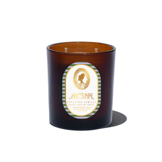 YULETIDE JUBILEE DOUBLE-WICK SCENTED BEESWAX CANDLE